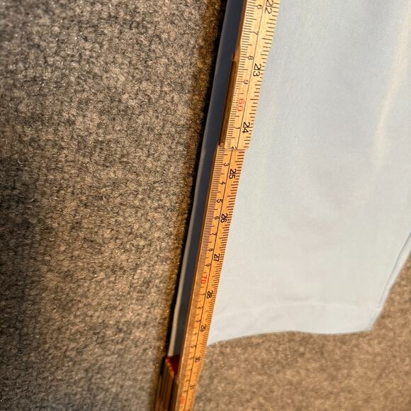 Fabletics Pants Mens 40x30 Blue Performance Stretch Golf Chino Tapered Flaw - Picture 8 of 15